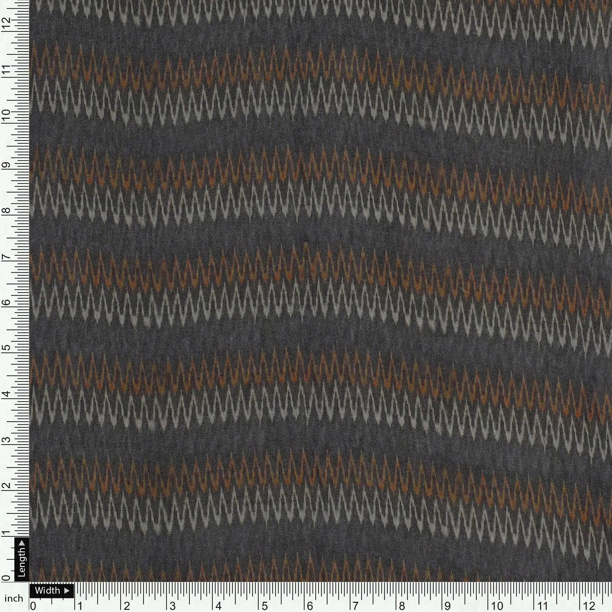 Cheveron Design Digital Printed Fabric