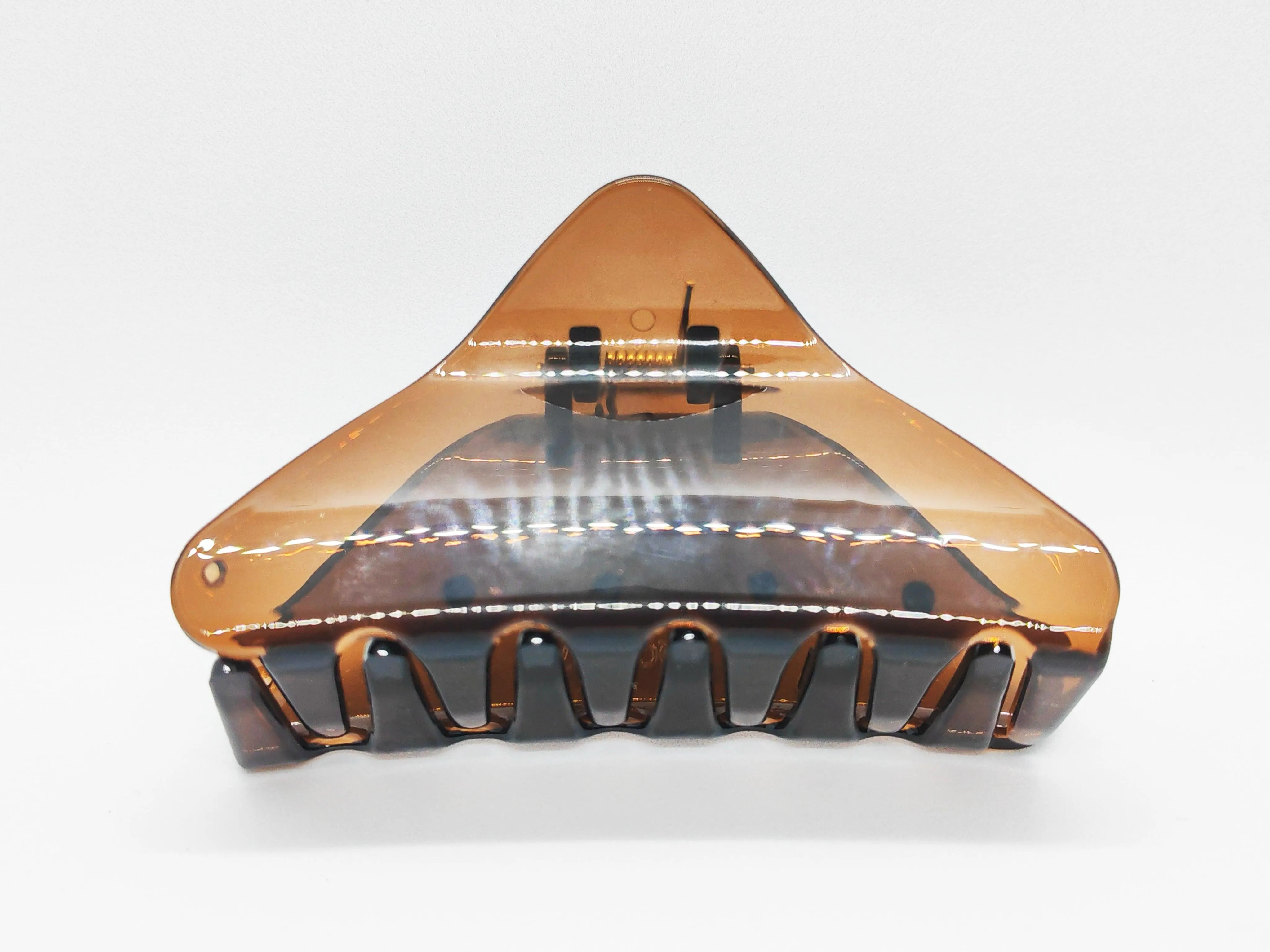Elegant Transparent Petite Triangle Hair Claw Clip
