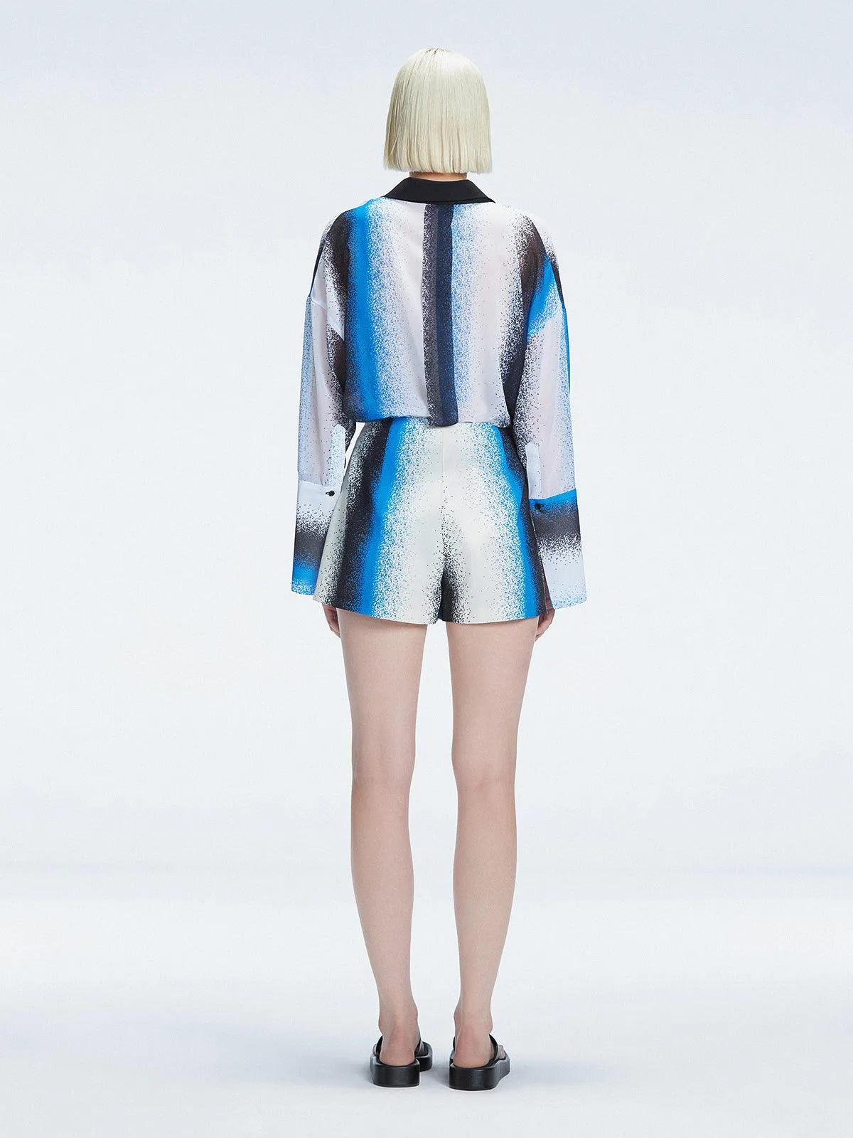 Janine Blue Degraded Shirt