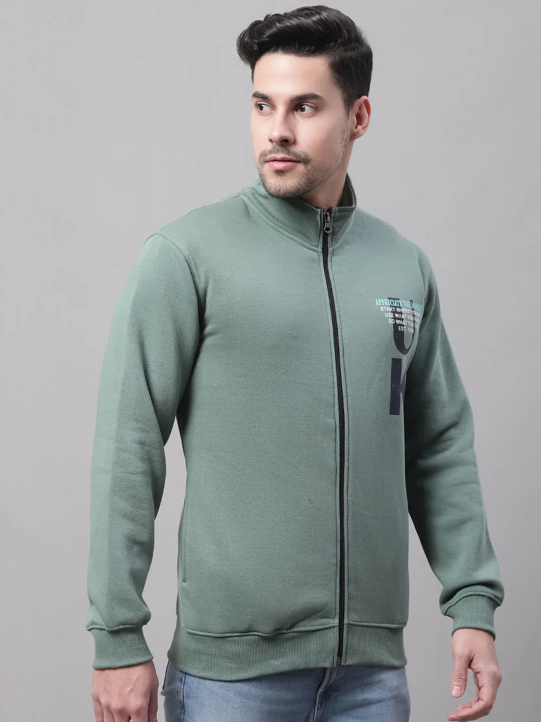 Men Green Sweatshirt