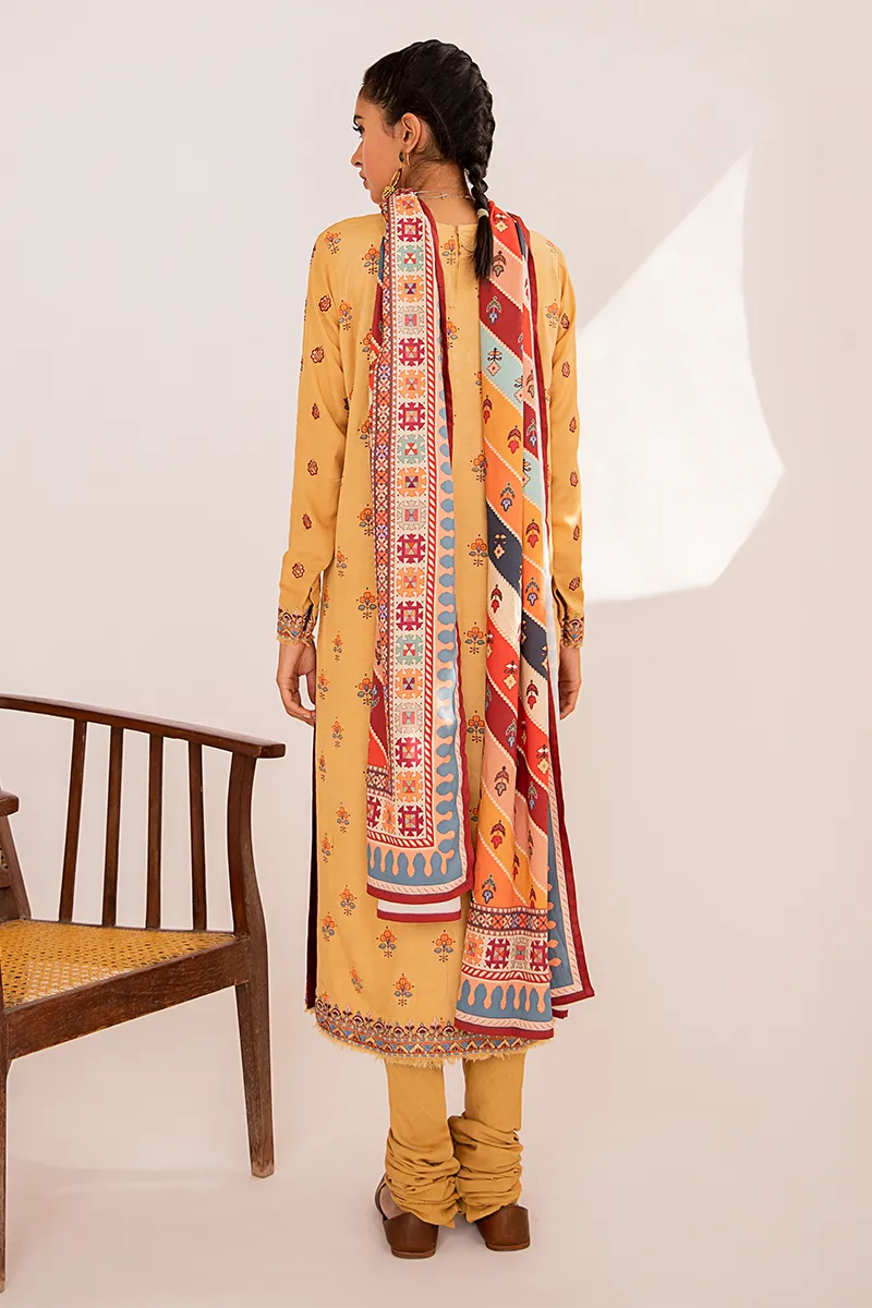 Qalamkar Qline Linen Collection 2020 – LE-02