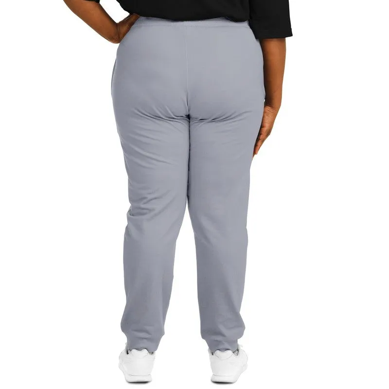 Shaded Pale Blue Gray Joggers | Unisex | with PLUS sizes | C10M10Y0K30