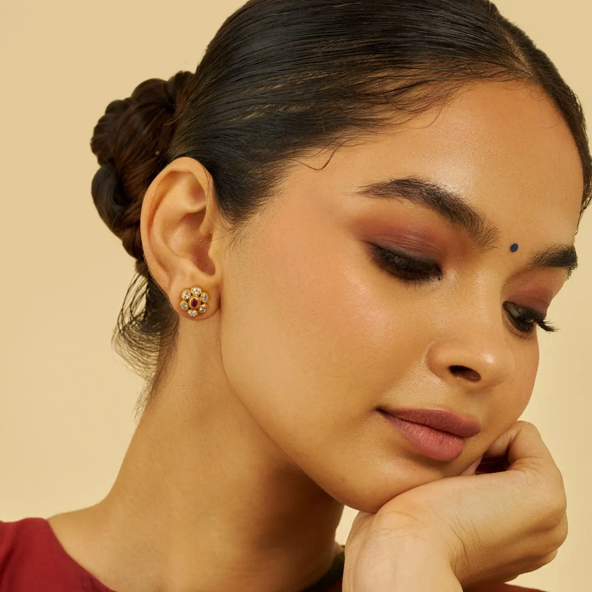 Silver Temple Earring 177355