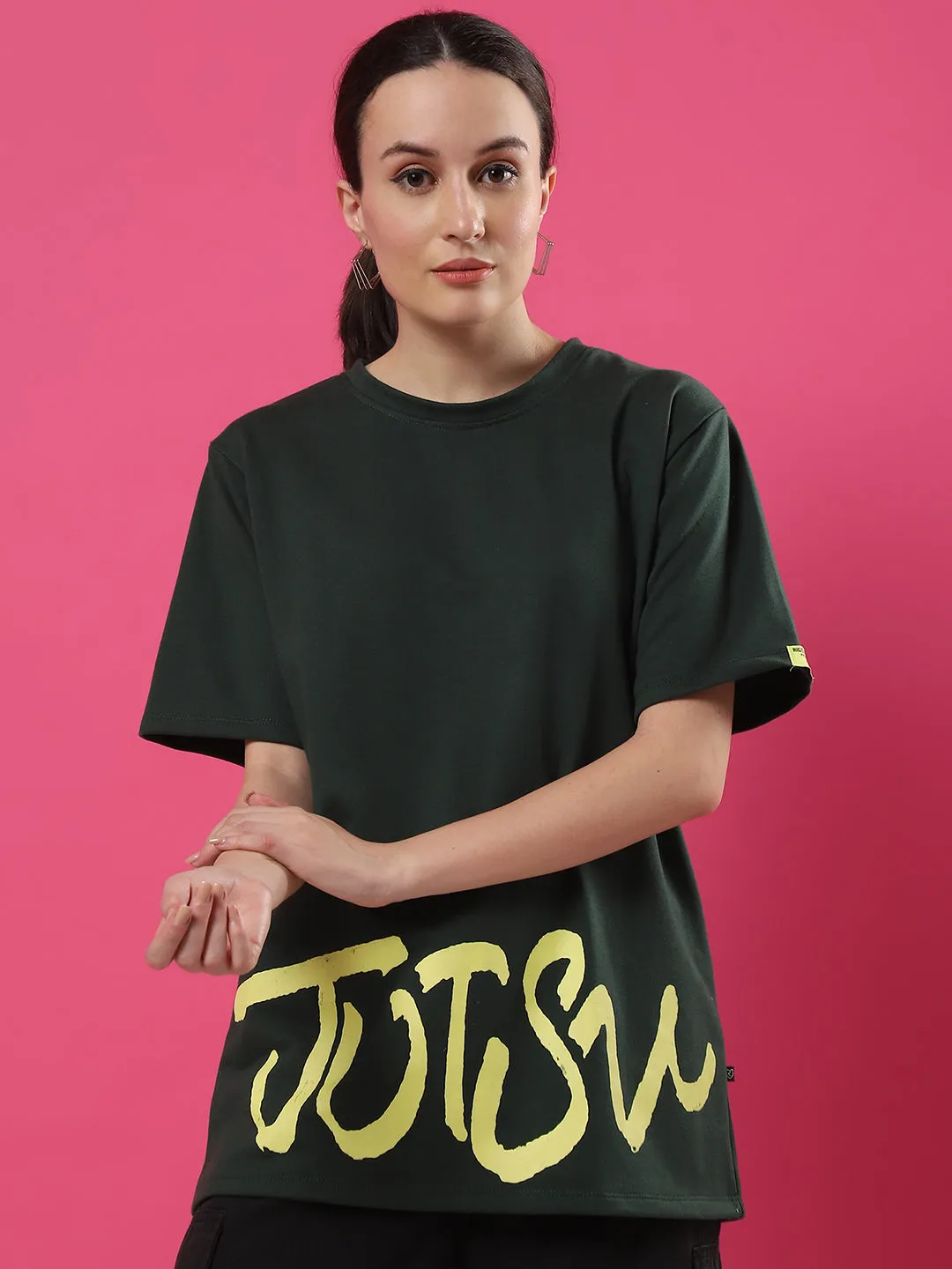 Women's Oversized Anime Printed T-shirt